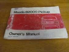 1981 Mazda B2000 Pickup Owner's Manual 8208-00-80F