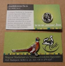 MME PHEASANT Charity Pin Badge RSPB Interest BIRD
