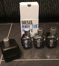 Men's empty aftershave bottles. Diesel and other brand