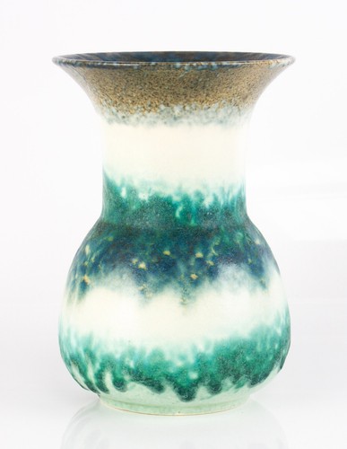 Large ruskin pottery - ruskin, green