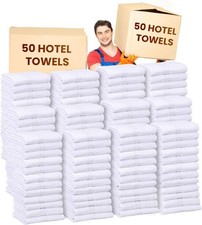 Towels 100% Egyptian Cotton Luxury WHITE Face Hand Bath Towel Bulk Hotel Quality