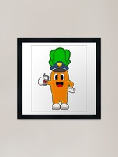 Carrot cop microphone - cop,