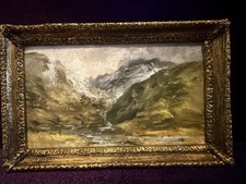 Miniature Welsh Landscape Oil