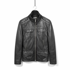 REISS LEATHER BOMBER Jacket -