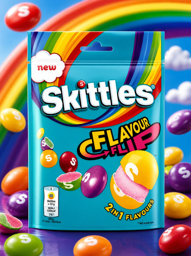 Skittles flavour flip sweets - flavour,