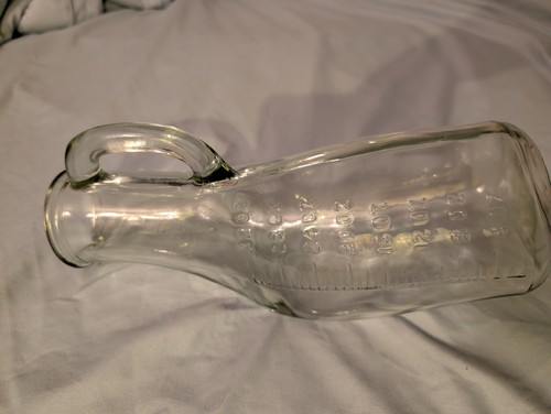 Vintage glass medical urinal - glass,