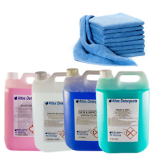 Valet bundle 5 litre dash shine, tfr, window cleaner, wash n wax + microfibres