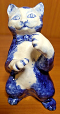 DELFT BLUE VICTORIAN CAT