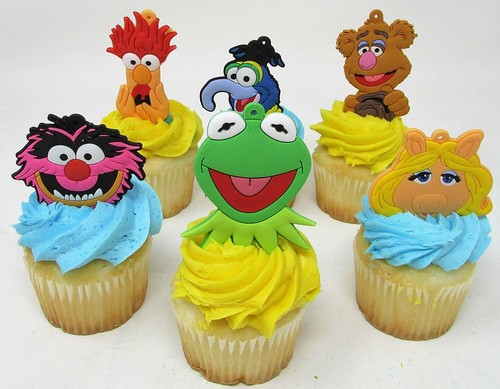 Muppets birthday cupcake cake - muppets,