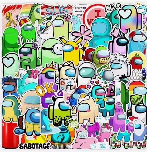 Among stickers books - us,
