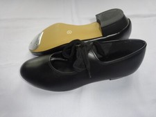 BLACK PU TAP DANCE SHOES TOE