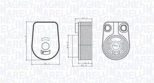 Engine oil cooler for dacia - engine,