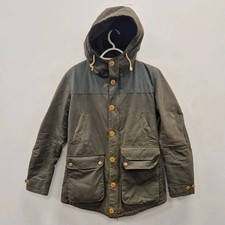 Barbour Game Parka Wax Waterproof Sherpa Fur Lined Brown Hood Jacket Coat Small