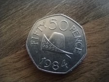 1984 Guernsey Ducal Hat 50p