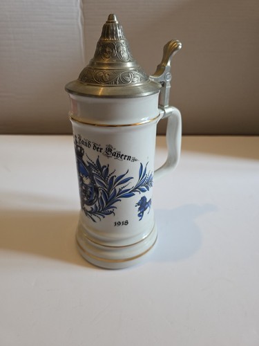 German porcelain beer stein - german,
