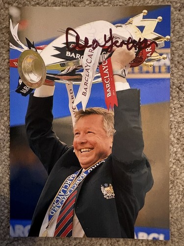 Signed photo alex ferguson - signed,