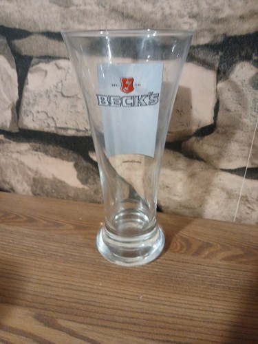 Becks lager beer glasses - becks,
