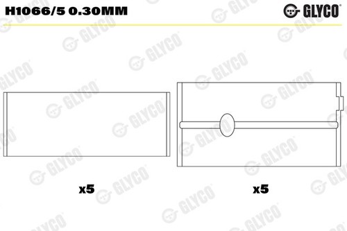 Glyco h1066 30mm - h1066/5, 0.30mm