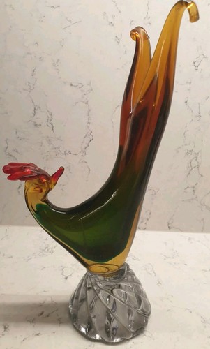 Glass cockerel rooster - , damage