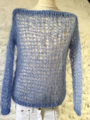 Lilac loose knit punk style - loose,