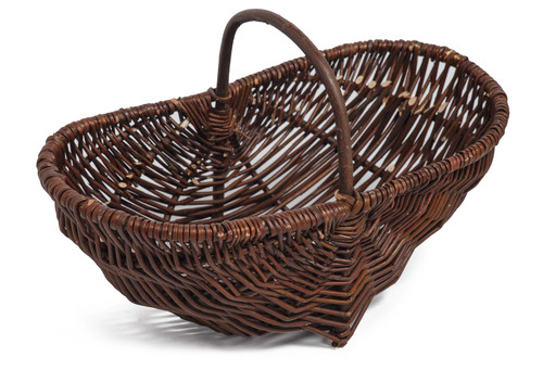 Wicker garden trug basket - basket,
