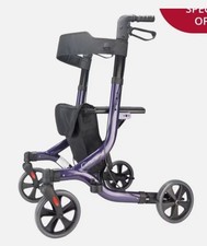 AIDAPT Deluxe Fold Flat Rollator Colour Purple VP185P - Brand New