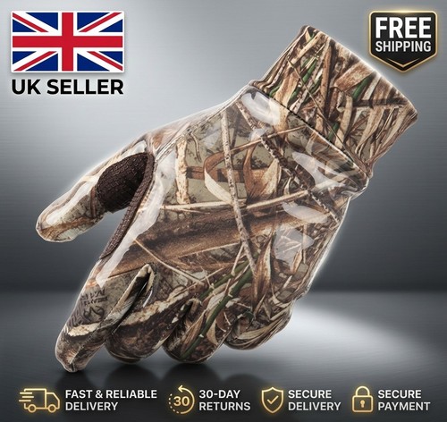 Camo hunting gloves - camo,