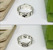 Gucci Ring Silver Double Sided