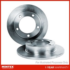 2x Brake Discs Solid For