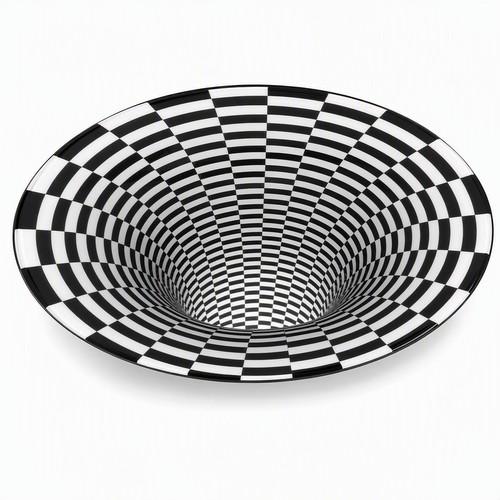Optical illusion vortex - 3d, rug