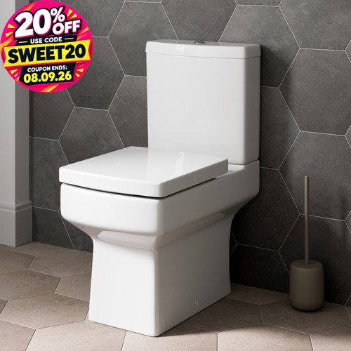 White ceramic square modern - square,