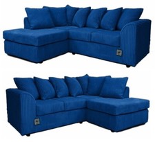 LEFT-HAND/RIGHT-HAND UNIVERSAL DYLAN L-SHAPED CORNER SOFA JUMBO CORD