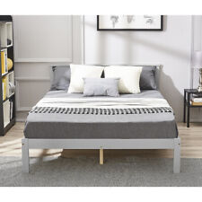 Panana White Single 3ft Double Bed 4 ft 6 Pine Wooden Bed Frame for Adults, Kids