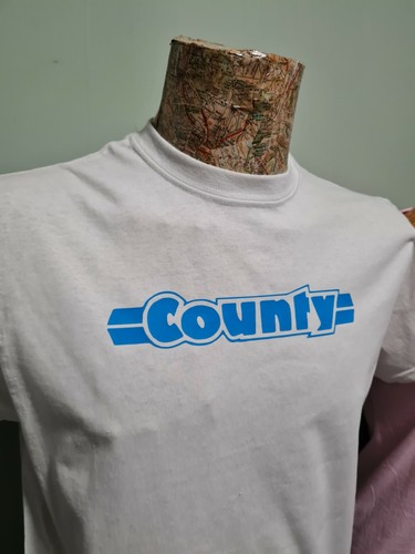 County tractor logo white - , t