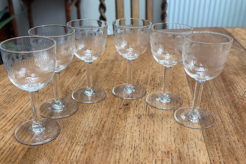 Antique edwardian etched - 6x,
