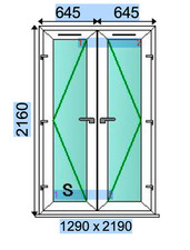 UPVC WHITE FRENCH DOORS