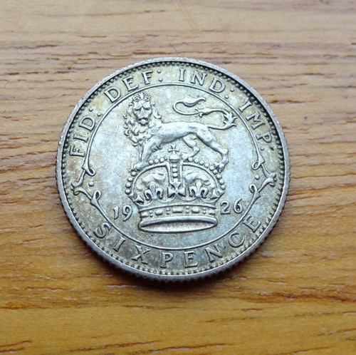 George silver sixpence - silver,