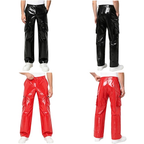 Men cargo baggy leather - men,