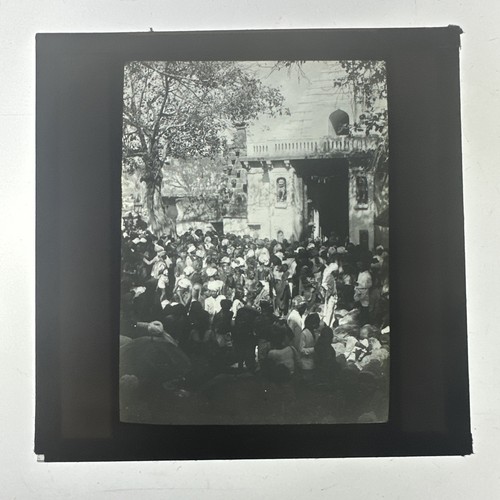 Antique magic lantern slide - magic,