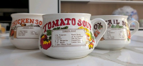 Vintage set soup bowls - of,