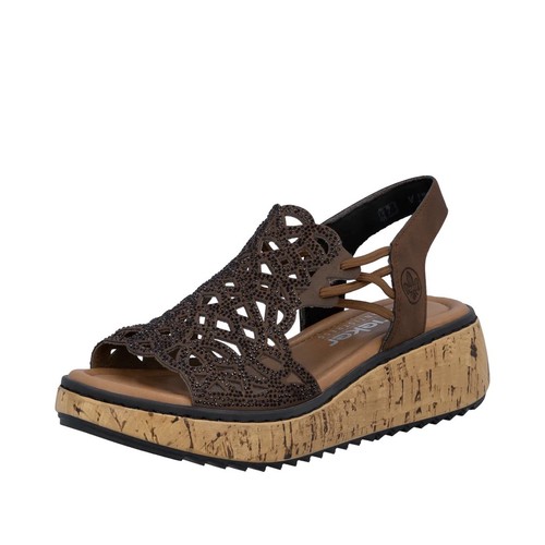 Rieker v1765 ladies - rieker, brown