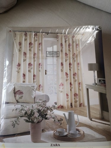 Pair fully lined curtains - lined,