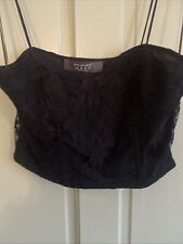 Primark Black Bra Top Corset Size 14