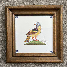 Vintage Delft Polychrome Bird