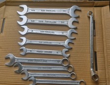 Vintage 10x Tang Yugoslavia Open end & Combination Spanner set imperial & metric