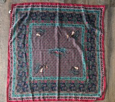 Duck Paisley Red Blue And