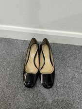 Clarks patent leather court