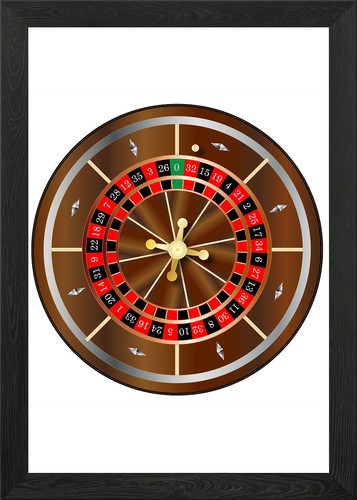 Roulette wheel with - roulette,