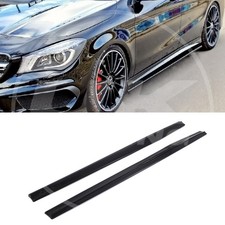 BLACK SIDE SKIRTS GLOSSY