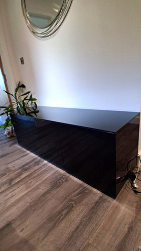 Black high gloss stand - high,